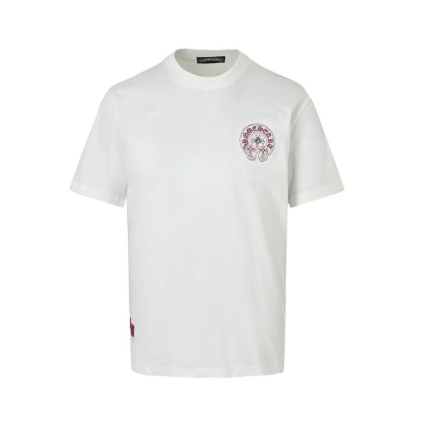 Chrome Hearts Horseshoe Logo Pocket T-Shirt- White (8) Chrome Hearts Horseshoe Logo Pocket T-Shirt- White