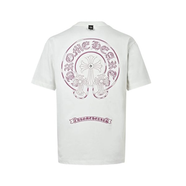 Chrome Hearts Horseshoe Logo Pocket T-Shirt- White (9) Chrome Hearts Horseshoe Logo Pocket T-Shirt- White
