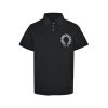 Chrome Hearts Horseshoe Logo Polo Shirt- black