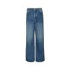 Dior Baggy Jeans With Laser-Printed Side Stripes- Blue