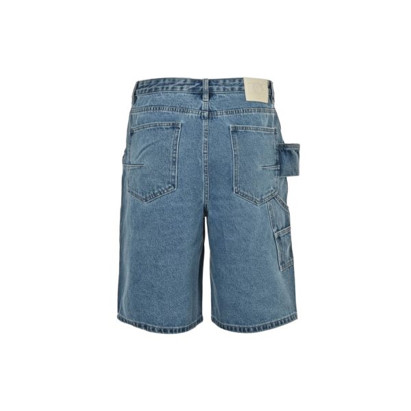 Dior Homme Cannage Carpenter Bermuda Shorts- Blue Denim (9) Dior Homme Cannage Carpenter Bermuda Shorts- Blue Denim