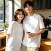 Dior Ribbon Script Logo Detailed Crewneck T-Shirt- White