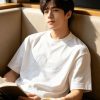 Dior Ribbon Script Logo Detailed Crewneck T-Shirt- White