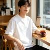 Dior Ribbon Script Logo Detailed Crewneck T-Shirt- White