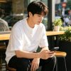 Dior Ribbon Script Logo Detailed Crewneck T-Shirt- White