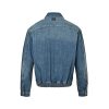 Dior embroidered pocket zip-up denim Jacket- Blue Cotton Twill