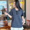 Fendi FF Monogram Knit T-Shirt- Black and Grey