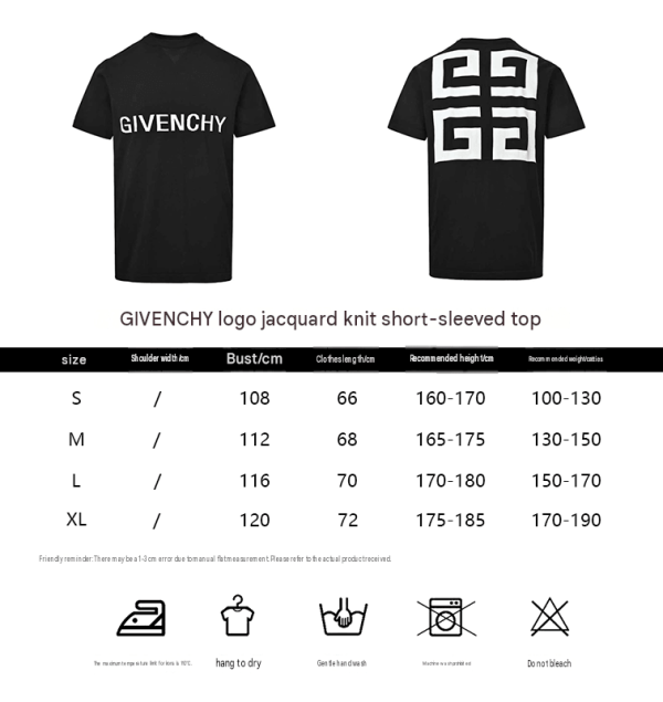 Givenchy 4G Logo T-Shirt- Black