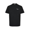 Givenchy Cotton T-shirt with Givenchy Stamp Print- Black