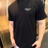Givenchy Cotton T-shirt with Givenchy Stamp Print- Black