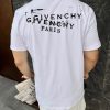 Givenchy Cotton T-shirt with Givenchy Stamp Print- White