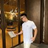 Givenchy Cotton T-shirt with Givenchy Stamp Print- White