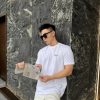Givenchy Cotton T-shirt with Givenchy Stamp Print- White