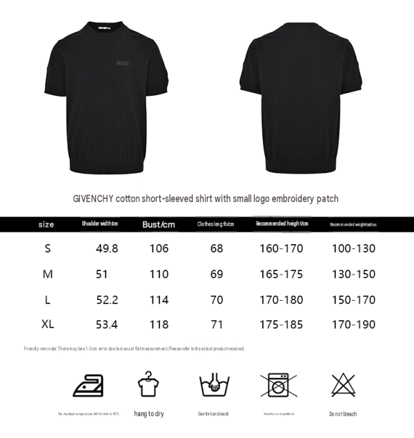 Givenchy Logo Patch T-Shirt- Black (1) Givenchy Logo Patch T-Shirt- Black