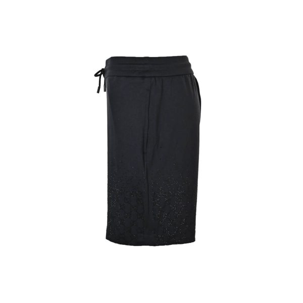 Gucci Crystal Technical Jersey Shorts- Black (9) Gucci Crystal Technical Jersey Shorts- Black
