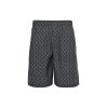 Gucci Monogram Silk Twill Shorts- grey (11) Gucci Monogram Silk Twill Shorts- grey