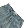 LOEWE Embroidered High-Rise Barrel-Leg Jeans- Blue
