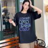 Loewe Anagram Blur Logo T-Shirt- Black
