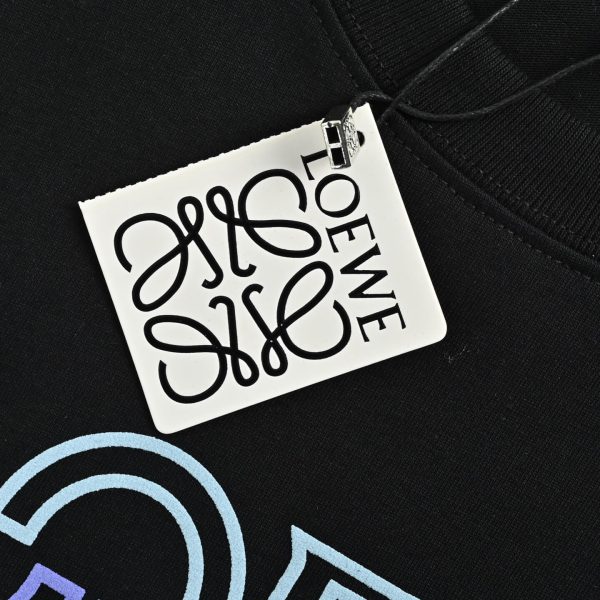 Loewe Anagram Blur Logo T-Shirt- Black