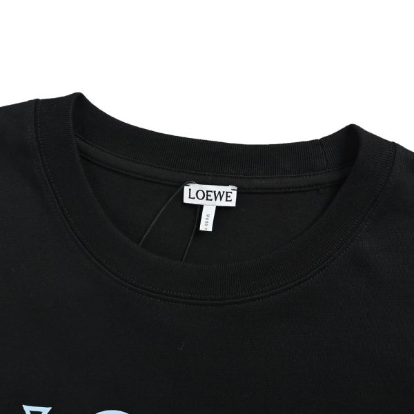 Loewe Anagram Blur Logo T-Shirt- Black