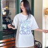 Loewe Anagram Blur Logo T-Shirt- White