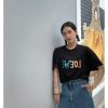Loewe Embroidered Relaxed Fit Cotton T-Shirt-  black
