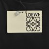 Loewe Embroidered Relaxed Fit Cotton T-Shirt-  black
