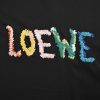 Loewe Embroidered Relaxed Fit Cotton T-Shirt-  black
