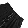 Loewe Relaxed Fit Linen Blend Boxer Style Embroidered Shorts- Black (8) Loewe Relaxed Fit Linen Blend Boxer Style Embroidered Shorts- Black