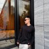 Louis Vuitton Cotton Inside Out Long Sleeve Crew Neck T-Shirt- Black (4) Louis Vuitton Cotton Inside Out Long Sleeve Crew Neck T-Shirt- Black
