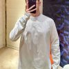 Louis Vuitton Cotton Inside Out Long Sleeve Crew Neck T-Shirt- White