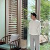 Louis Vuitton Cotton Inside Out Long Sleeve Crew Neck T-Shirt- White
