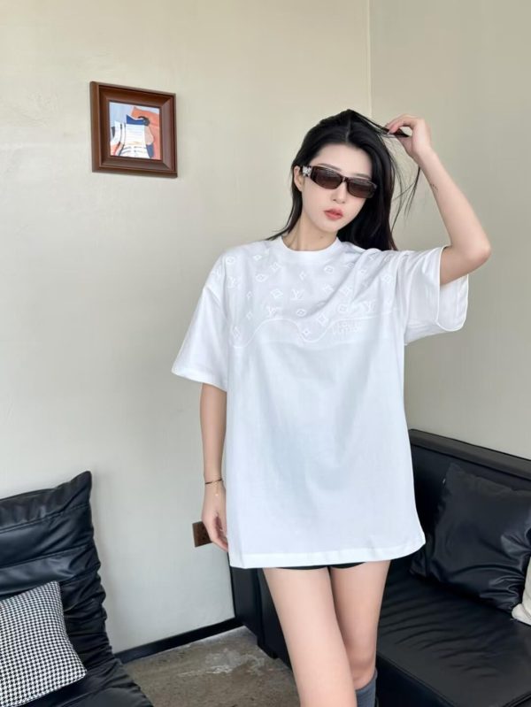 Louis Vuitton Embossed LV T-Shirt- Optic White