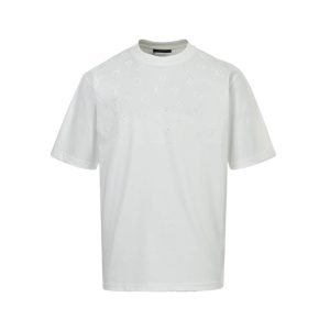 Louis Vuitton Embossed LV T-Shirt- Optic White (8) Louis Vuitton Embossed LV T-Shirt- Optic White