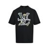 Louis Vuitton Graffiti/Splash Art Logo Tee- Black