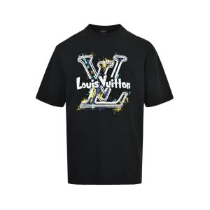 Louis Vuitton GraffitiSplash Art Logo Tee- Black (1) Louis Vuitton Graffiti/Splash Art Logo Tee- Black