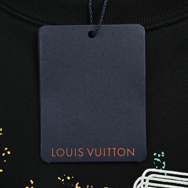 Louis Vuitton Graffiti/Splash Art Logo Tee- Black