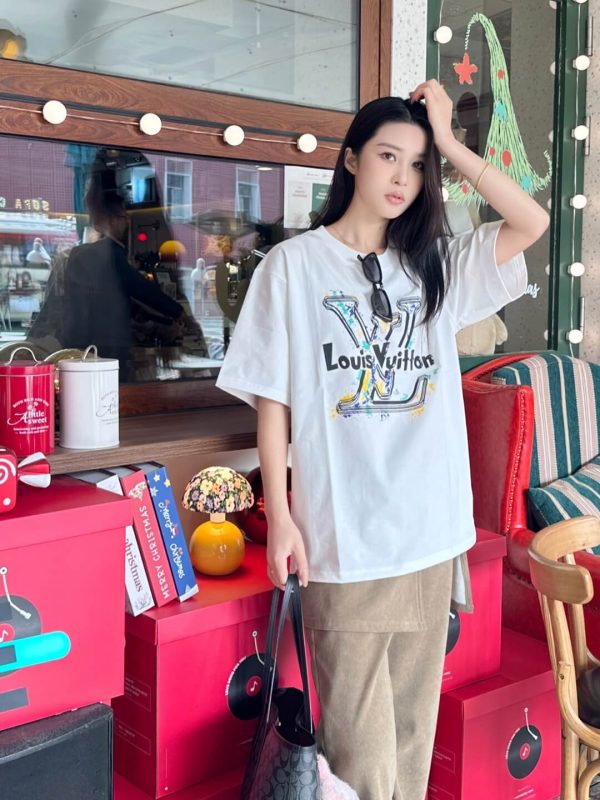 Louis Vuitton Graffiti/Splash Art Logo Tee- White