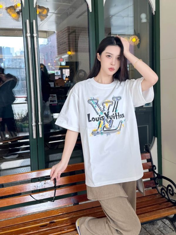 Louis Vuitton Graffiti/Splash Art Logo Tee- White