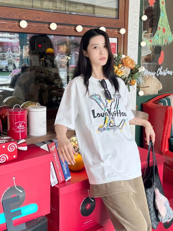 Louis Vuitton Graffiti/Splash Art Logo Tee- White