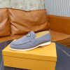Louis Vuitton LV Initials Suede Loafer – Light Grey