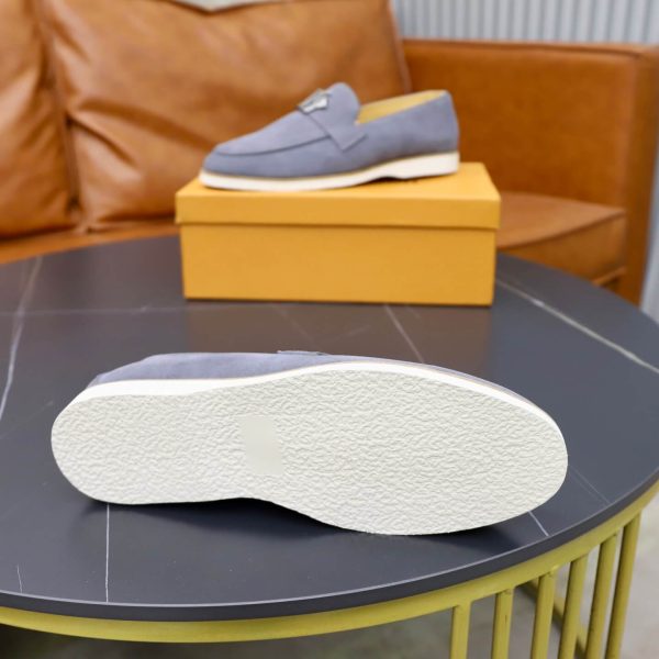 Louis Vuitton LV Initials Suede Loafer – Light Grey