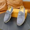 Louis Vuitton LV Initials Suede Loafer – Light Grey