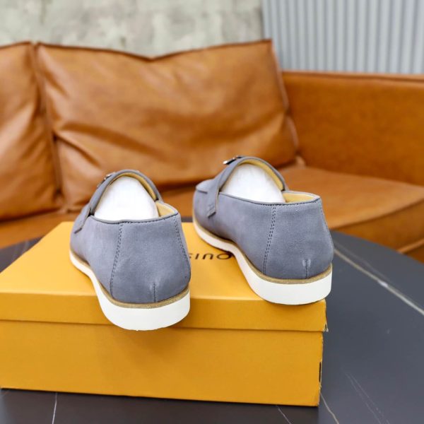 Louis Vuitton LV Initials Suede Loafer – Light Grey