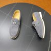 Louis Vuitton LV Initials Suede Loafer – Light Grey