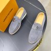 Louis Vuitton LV Initials Suede Loafer – Light Grey