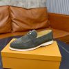 Louis Vuitton LV Initials Suede Loafer – Olive Green