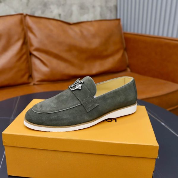 Louis Vuitton LV Initials Suede Loafer – Olive Green