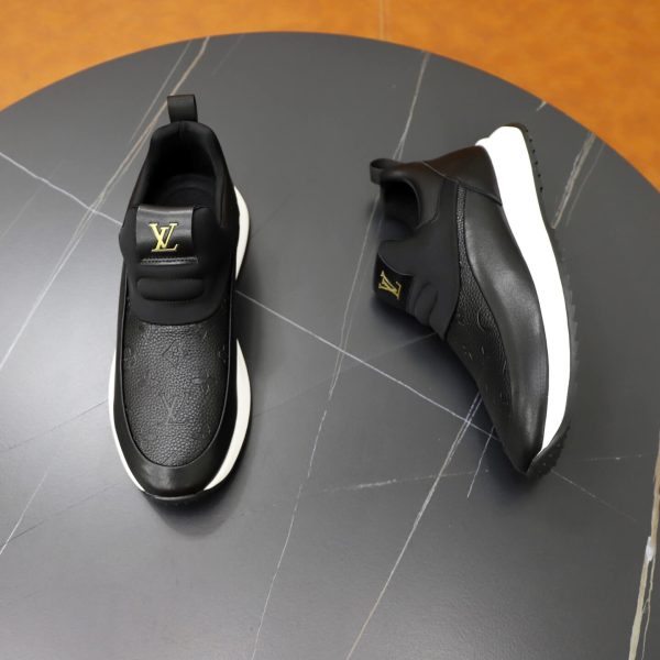Louis Vuitton Monogram Embossed Slip-On Sneaker – Black