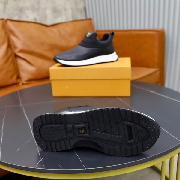 Louis Vuitton Monogram Embossed Slip-On Sneaker – Black